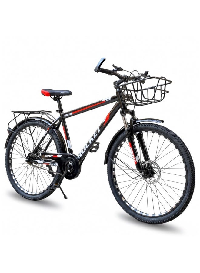 دراجون دراجة مقاس 26 متعددة الاستخدامات مع سلة أمامية سرعه واحده - Image 1